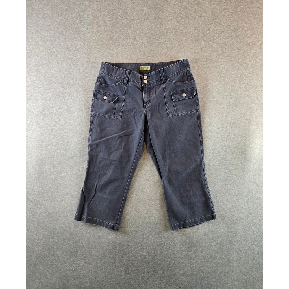 Vintage American Eagle Pants Womens 8 Blue Capri Cargo Y2K Cropped Utility